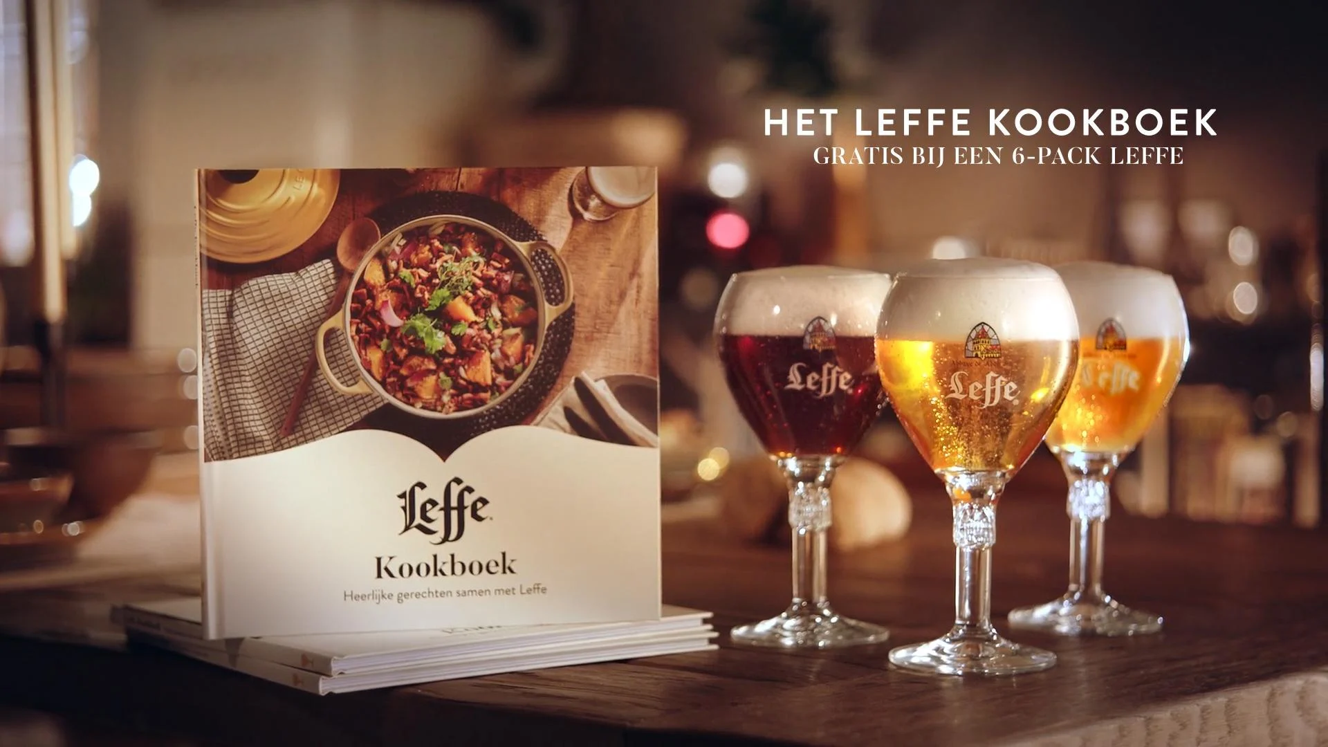 Het Leffe Kookboek — the cookbook, free with a six-pack