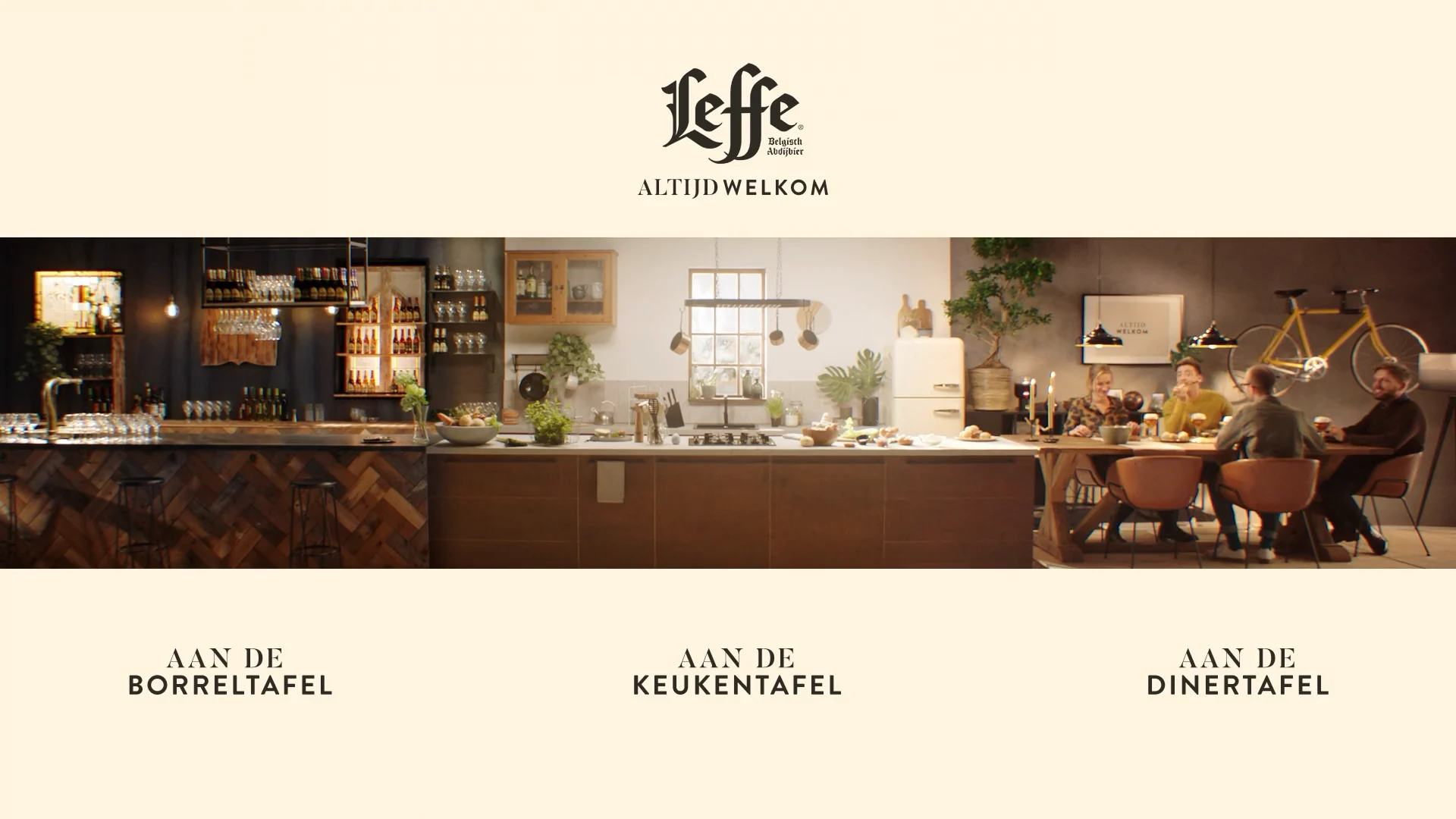Altijd welkom — aan de borreltafel, keukentafel, dinertafel