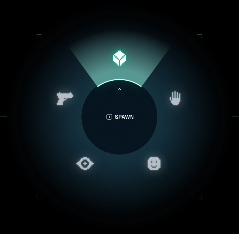 The Readyverse radial action wheel