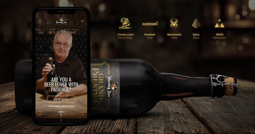The campaign's awards: Cannes Lions, Eurobest, Spinawards, Epica and ADCN