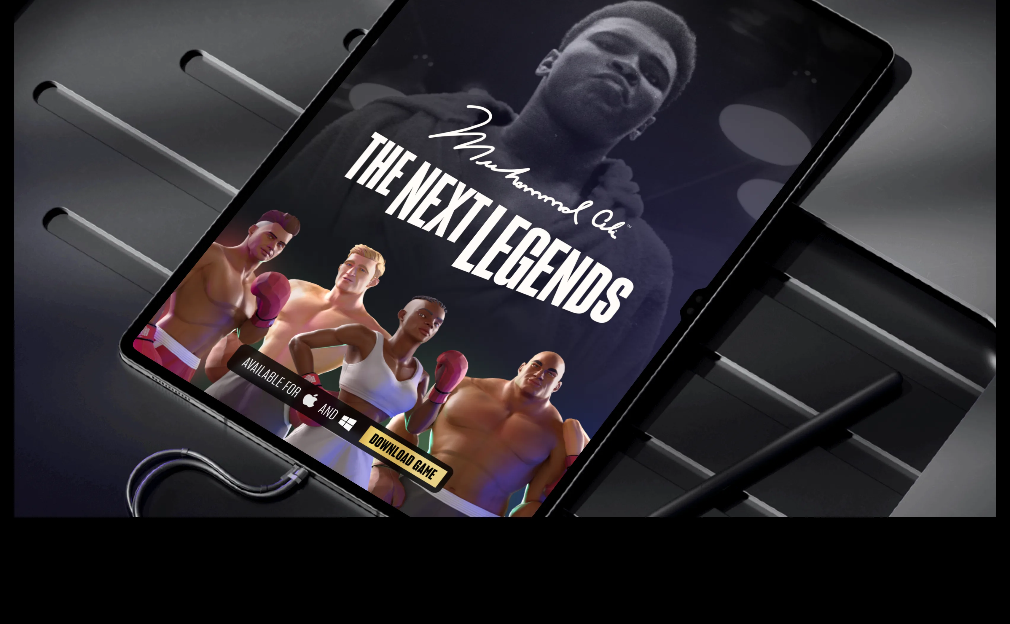 The Next Legends on a phone