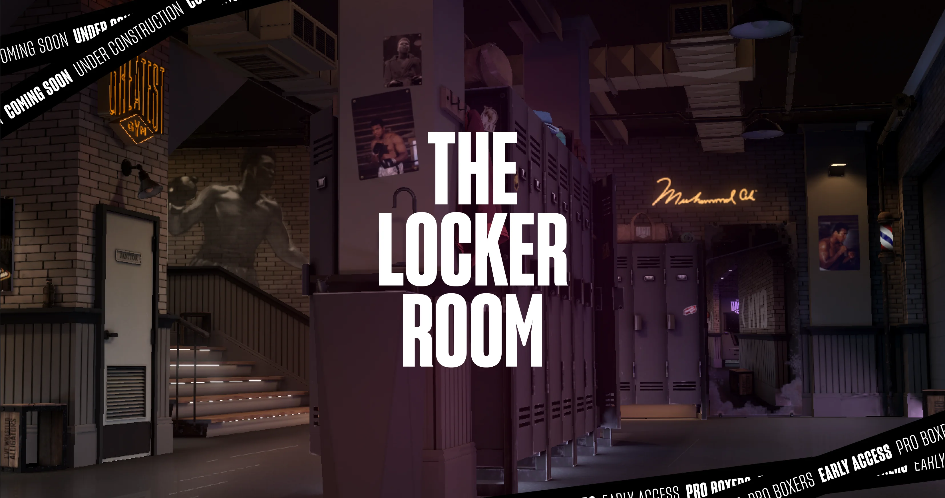 The Locker Room — the game's 3D hub