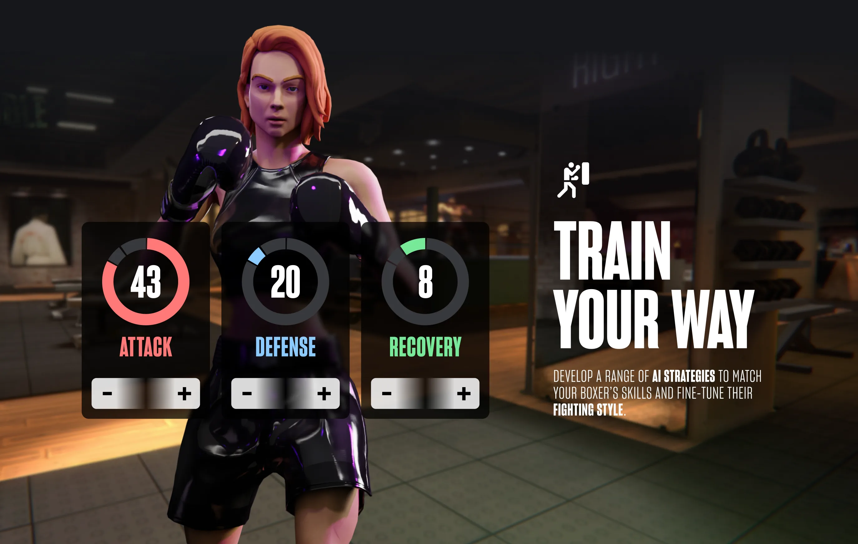 Train Your Way — attack, defense and recovery stats