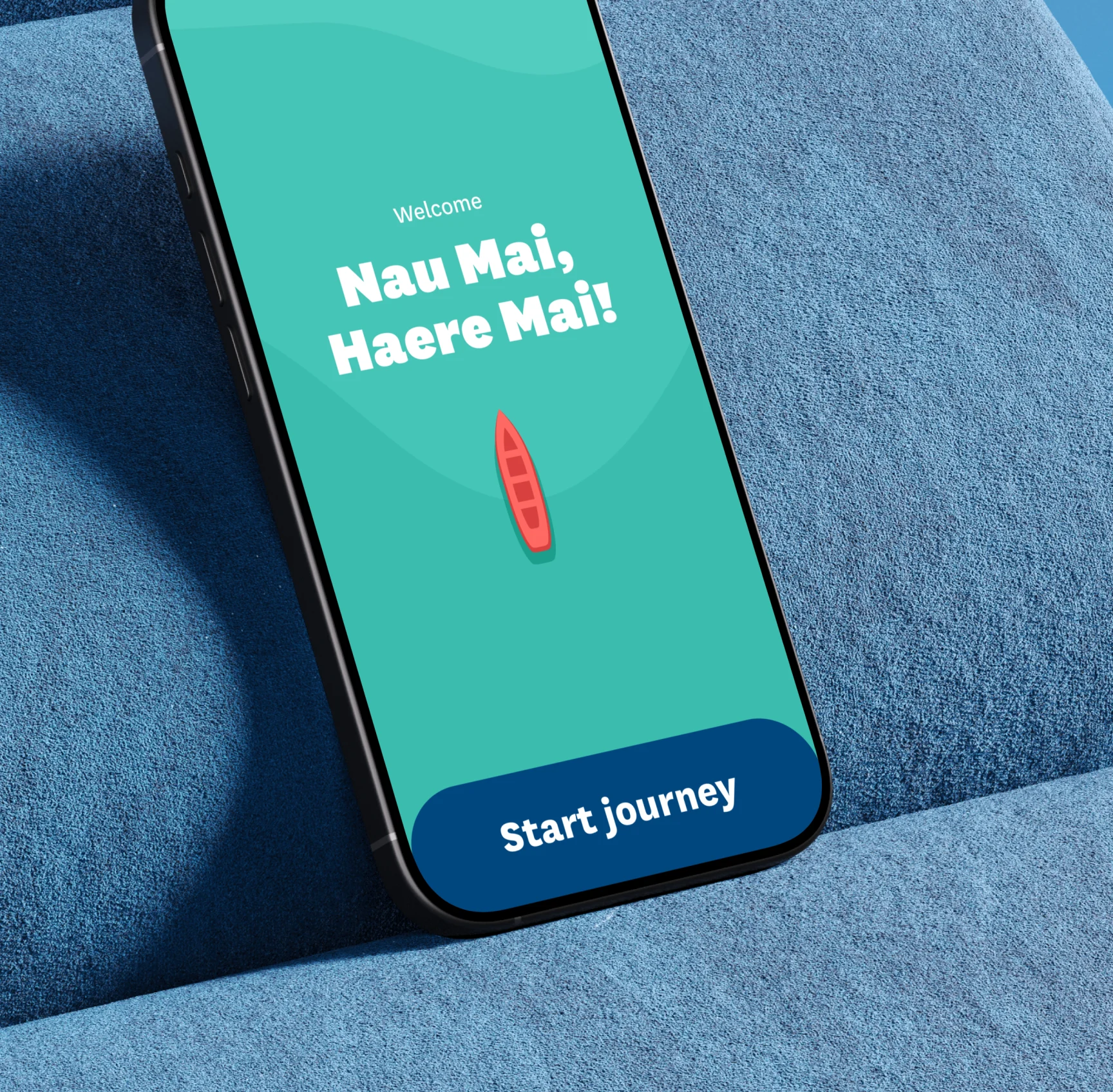 The Nau Mai, Haere Mai welcome screen