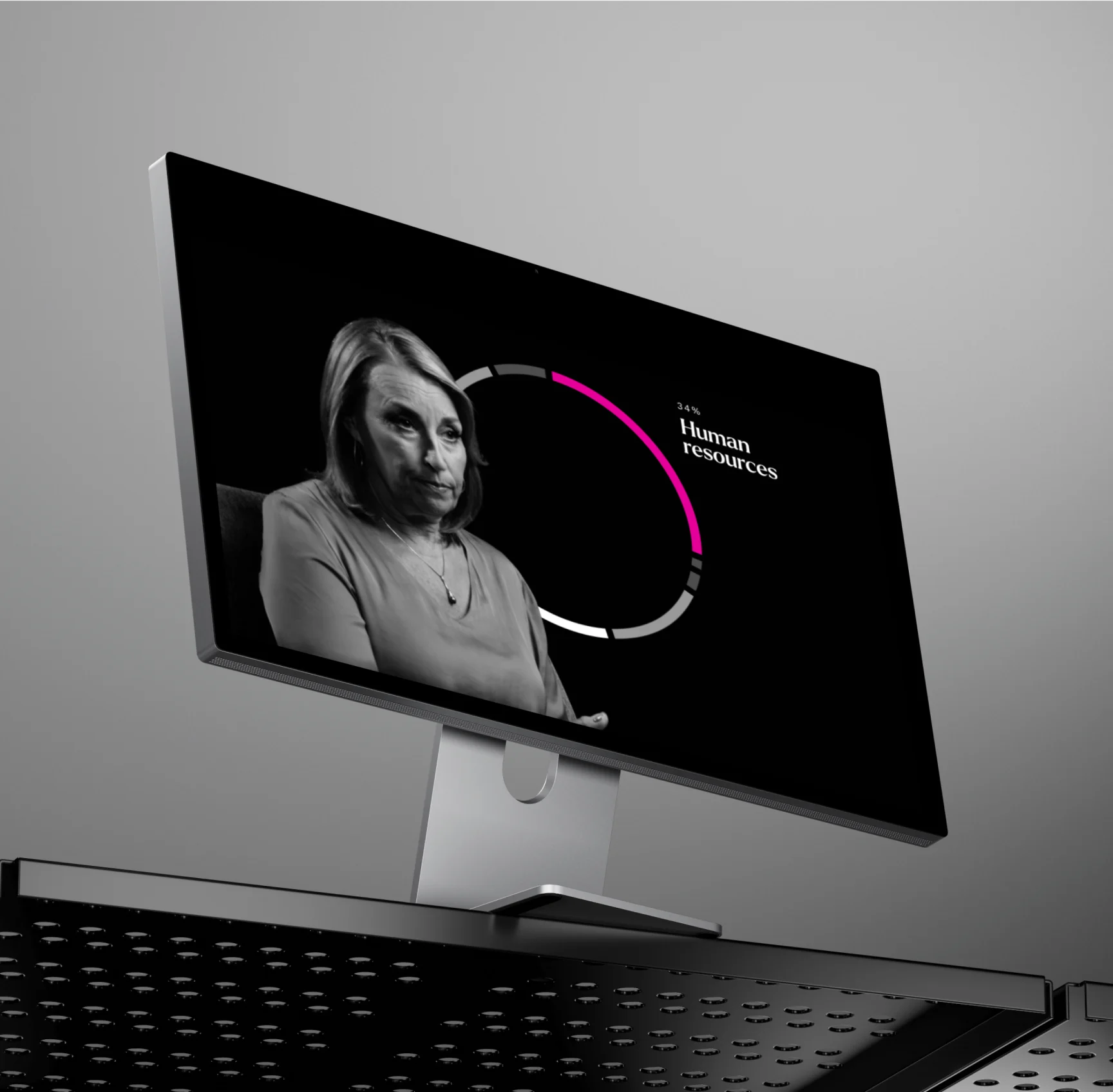 A Human Resources course screen on a desktop